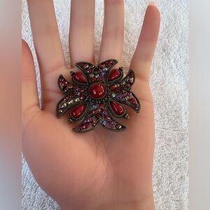 Vintage Maltese Cross Brooch Pin Unisex